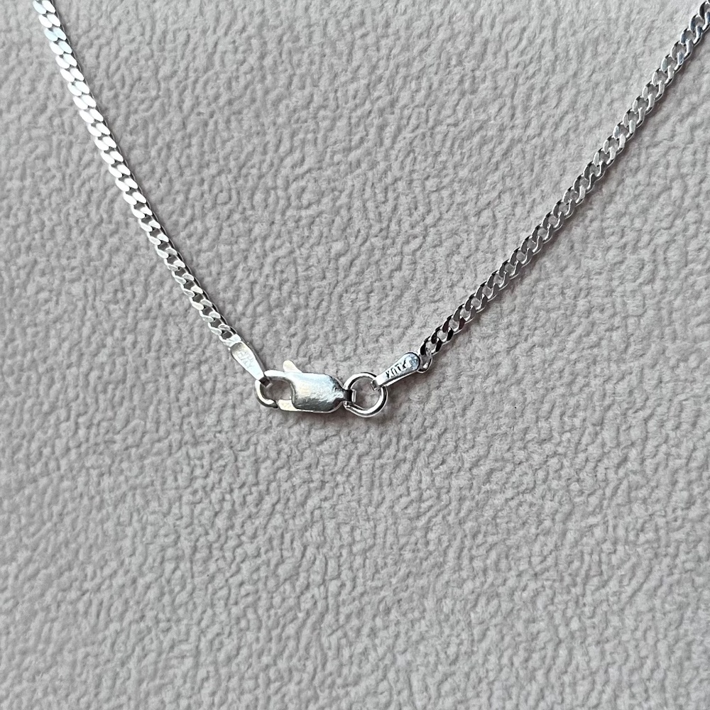 N021 | .925 Sterling Silver Micro Cuban Link Chain - Picture 3 of 3